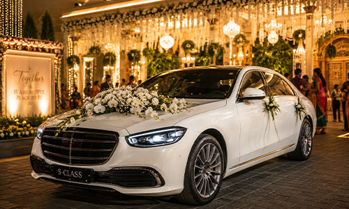Wedding car decoration
